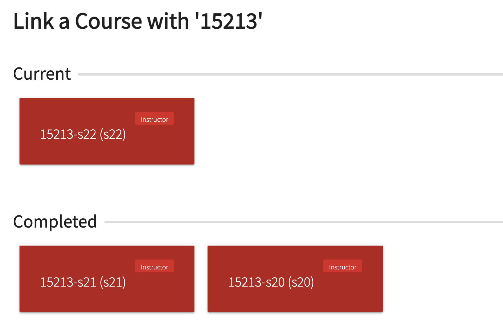 Autolab Course Link UI